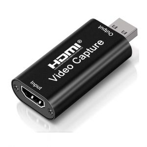 Capturadora de Video, 4K HDMI a USB 2.0, 1080P HD 30fps, Transmisión en Vivo y Grabber de Audio de Video para Juegos, Streaming, Enseñanza, Videoconferencia