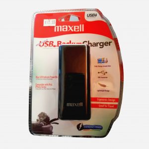 Cargador Maxell 347118 "Backup Charger" - Utiliza 4 Baterías AA -  No necesita cargarse