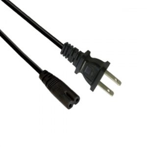 Cable de Poder de 1.5m (5pies) tipo ocho para Portátiles - para conexión de 2 pines para adaptadores de poder de portátiles y otros, NEMA 1-15P