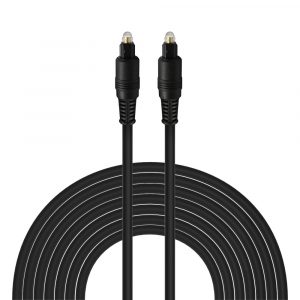 Cable de Audio Óptico  de 3 Metros - Cable óptico digital con conector chapado en oro para cine en casa, barra de sonido, reproductor de VD/CD, reproductores de Blu-ray, consola de juegos y más
