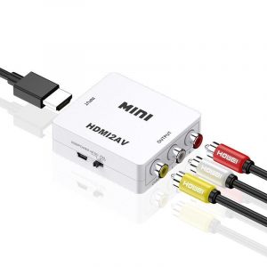 Adaptador de video de HDMI a AV tipo RCA 1080P [HDMI2AV]