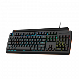 Teclado Mecánico Gamer Meetion Olly Go MK600RD RGB - Switch tipo RED / USB / Rainbow LED / Negro