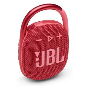Bocina JBL Clip 4 - Altavoz Portátil Bluetooth, Resistente al Agua, Color Rojo