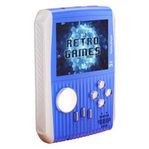 Consola de Juego Portátil S1 Game Box, mini consola de juegos de mano para niños o adultos con 666 juegos retro clásicos, batería recargable de 1020 mAh, juego de pantalla de 3 pulgadas.