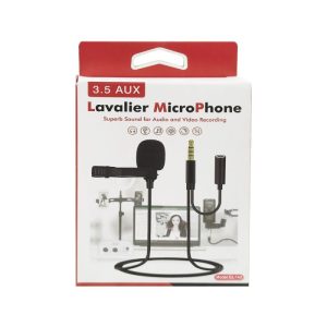 Micrófono de Solapa Tipo Lavalier GL-142 de 3.5mm