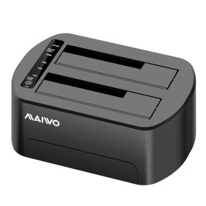 Docking Station Doble USB 3.0 para Discos de 2.5" y 3.5" Maiwo Clonador