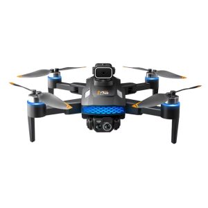 Drone M6 Mini, Cámara dual 480P, alcance de 150 m, Sensor para evitar obstáculos en 4 direcciones, control pantalla LED, 2 baterías, duración 15-20 minutos, Color: Negro. DRO-M6-Mini