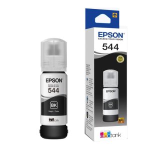 Tinta Refill de Epson T544 T544120-AL - Para impresora EcoTank L3260,L3150,L1110,L3250,L5290,L1250,L5590,L1210,L3110,L5190,L3210,L3560, aproximadamente 4,500 páginas, color negro. T544120AL