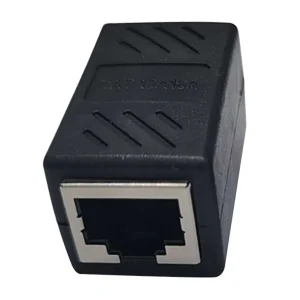 Extensor / Acoplador RJ45 Coolbox Teraware, compatible cable ethernet, cat5, cat5e, cat6, negro