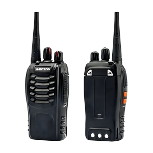 Walkie Talkie Baofeng BF-888S Manos Libres Negro. Con 16 Canales. 1 unidad
