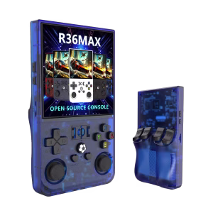 Consola de juegos retro portátil R36 Pro Max, pantalla IPS de código abierto, reproductores de juegos portátiles compatibles con más de 30 Simuladores